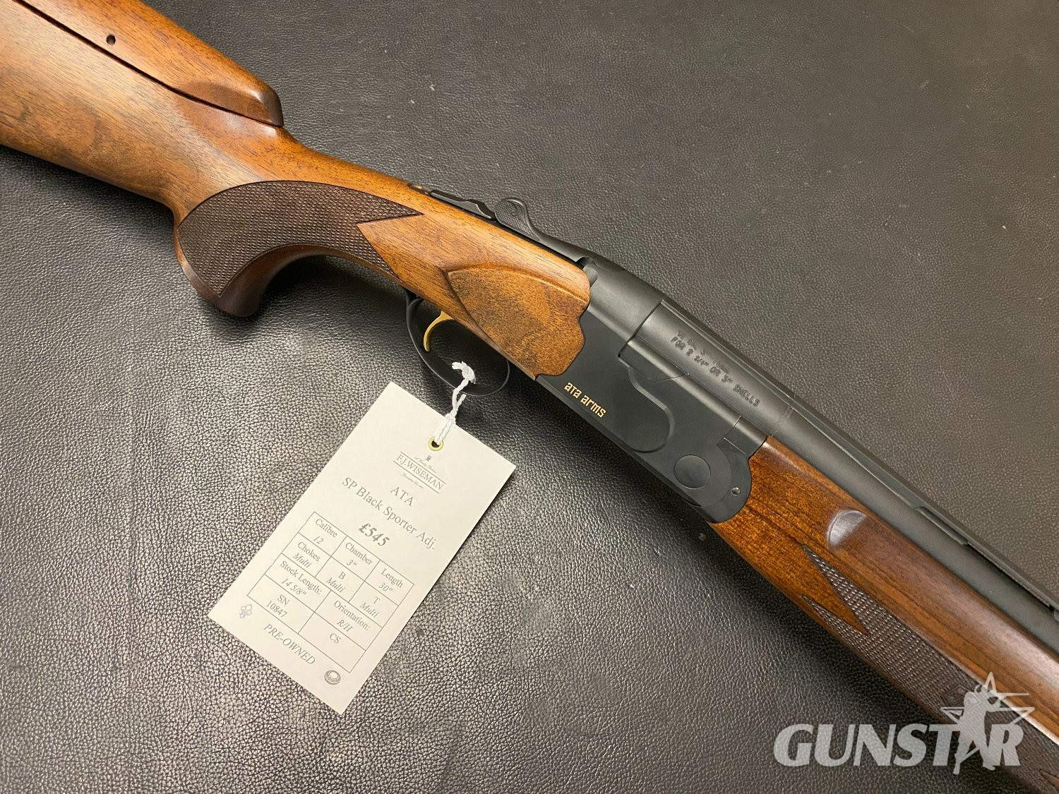 ATA Arms SP Black Sporter Adj. Over and Under 12 Bore/gauge in 