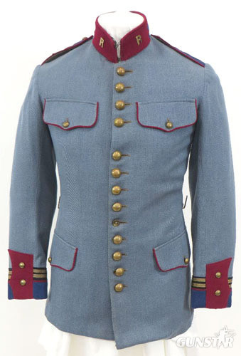French Guards Officer’s Horizon Blue Tunic / Jacket With Brass ‘R’ Insignia. WW1 Era French Guards Officer’s Horizon Blue Tunic / Jacket With Brass ‘R’ Insig Clothing in 