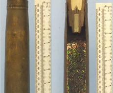 INERT DEACTIVATED. Unfired WW2 1944 Dated ¾ Sectioned 40mm Bofors QF 40 mm Mark  INERT DEACTIVATED. Unfired WW2 1944 Dated ¾ Sectioned 40mm Bofors QF 40 mm Mark  Antique & Militaria