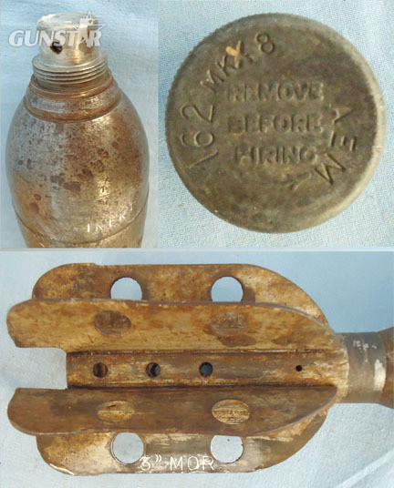  INERT DEACTIVATED. Unfired Original 1952 Dated British 3 Inch High Explosive Drill Mortar. Sn - 19615 INERT DEACTIVATED. Unfired Original 1952 Dated British 3 Inch High Explosive Drill Mortar. Sn - 19615  Other Ammunition