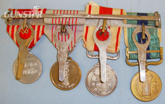  Unique* Mounted for wear, Japanese Medal Group (4 Medals) from the Estate of Major W Rawlings I.A.O.C.  M 379. Unique* Mounted for wear, Japanese Medal Group (4 Medals) from the Estate of Major W Rawlings I.A.O.C.  M 379. Other Accessory