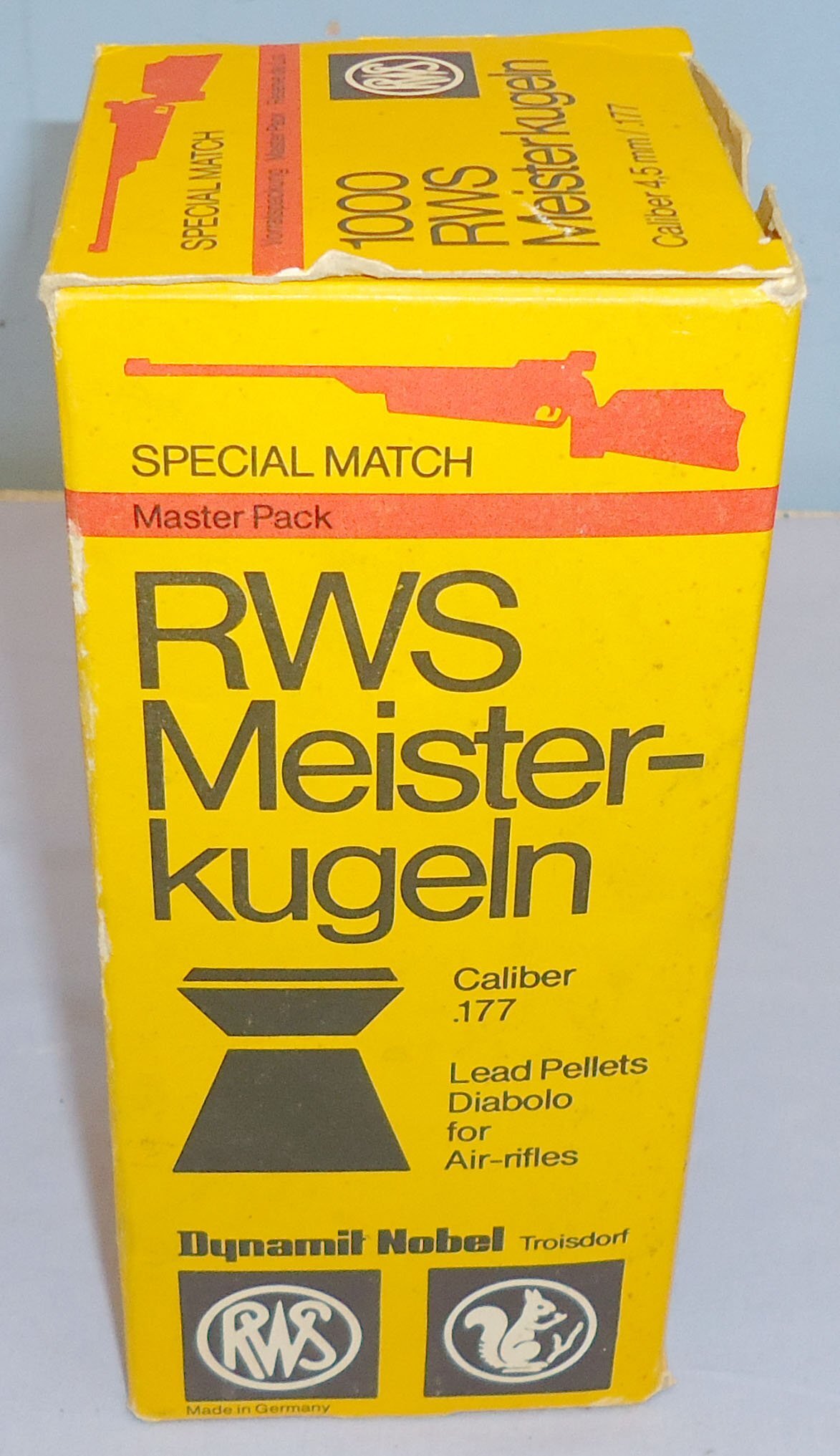  Rare/Vintage* Boxed RWS Meister-Kugeln .177 Special Match pellets 20 x 50 Competition Trays (1000 pellets). MISC 1003. Rare/Vintage* Boxed RWS Meister-Kugeln .177 Special Match pellets 20 x 50 Competition Trays (1000 pellets). MISC 1003.   Pellets & BB’s