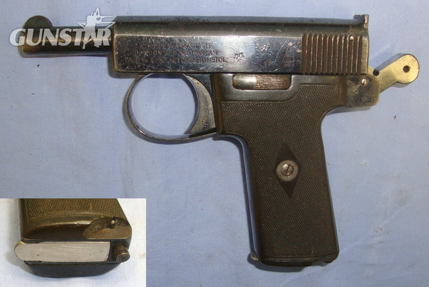 Webley & Scott Semi Automatic Pistol. Sn 22778 None Semi Auto