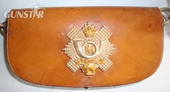  Scottish Highland Light Infantry Leather Cross Belt & Pouch With King’s Crown Si Scottish Highland Light Infantry Leather Cross Belt & Pouch With King’s Crown Si Other Accessory