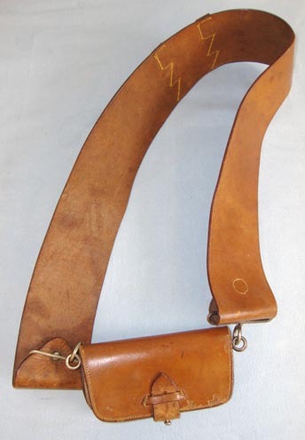 Scottish Highland Light Infantry Leather Cross Belt & Pouch With King’s Crown Si Scottish Highland Light Infantry Leather Cross Belt & Pouch With King’s Crown Si Other Accessory