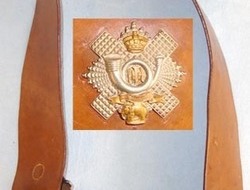 Scottish Highland Light Infantry Leather Cross Belt & Pouch With King’s Crown Si Scottish Highland Light Infantry Leather Cross Belt & Pouch With King’s Crown Si Other Accessory