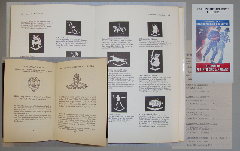  A Set of Four Books Describing Regimental and Home front Badges and Medals. BO 419 A Set of Four Books Describing Regimental and Home front Badges and Medals. BO 419 Other Accessory