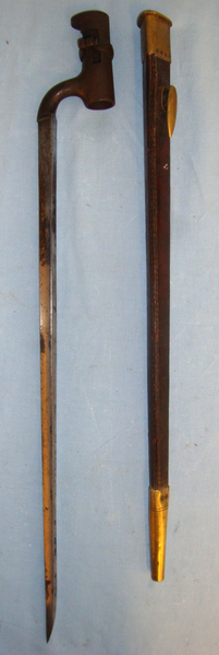  British 1853 Pattern Socket Bayonet & Scabbard. Bayonet