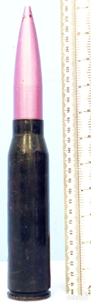 INERT. British 30mm Rarden (30 x 170) Cannon DUMMY Round For The Warrior, Scimitar And Fox Armoured Vehicles. INERT. British 30mm Rarden (30 x 170) Cannon DUMMY Round For The Warrior, Scimitar And Fox Armoured Vehicles.  Other Ammunition in 