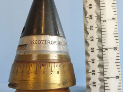 British No 207 Clockwork Fuse For The British 3.7 Inch Anti-aircraft Gun British No 207 Clockwork Fuse For The British 3.7 Inch Anti-aircraft Gun Antique & Militaria
