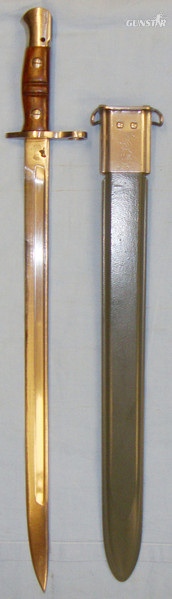 American U.S. Model 1917 Polished Bayonet and Scabbard. BAYO 588. Bayonet in 