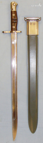  American U.S. Model 1917 Polished Bayonet and Scabbard. BAYO 588. Bayonet