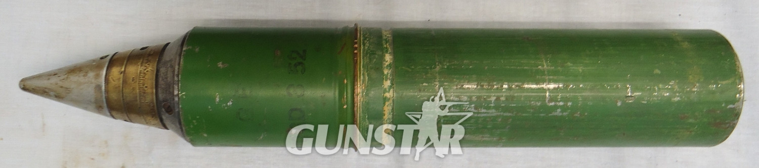 {CATEGORY} - SMK - Sportsmarketing INERT DEACTIVATED. Scarce, Unfired, British 20pr (84x618R) Smoke (SMK) Base Eject Round. Sn - 22846:90  Other Ammunition in 