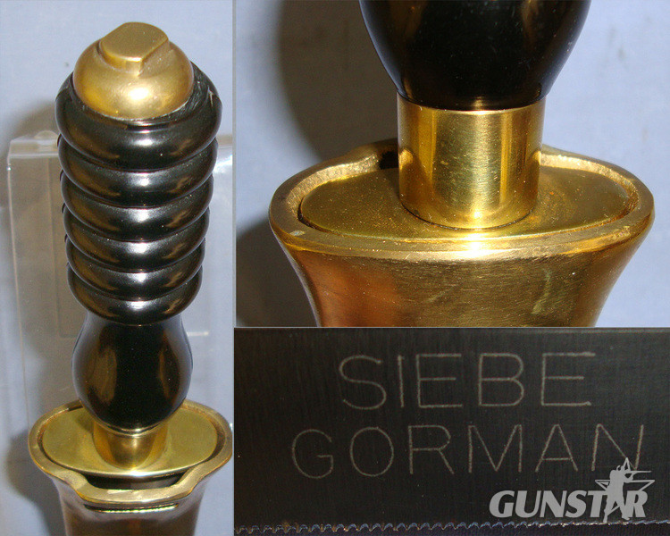 C1960’s Siebe Gorman Saw Back Diver\\\'s Knife As Used By British Royal Navy Divers With Brass Scabbard Slotted For Belt Loop. Knive