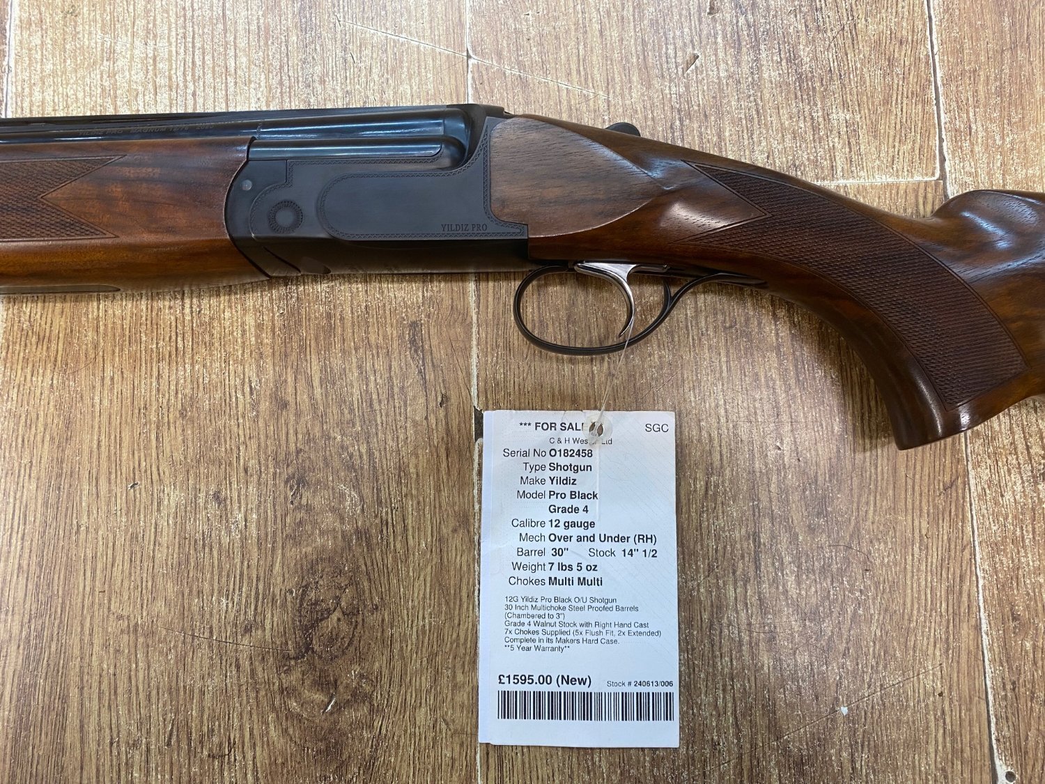 Yildiz Pro Black Grade 4 Over and Under 12 Bore/gauge