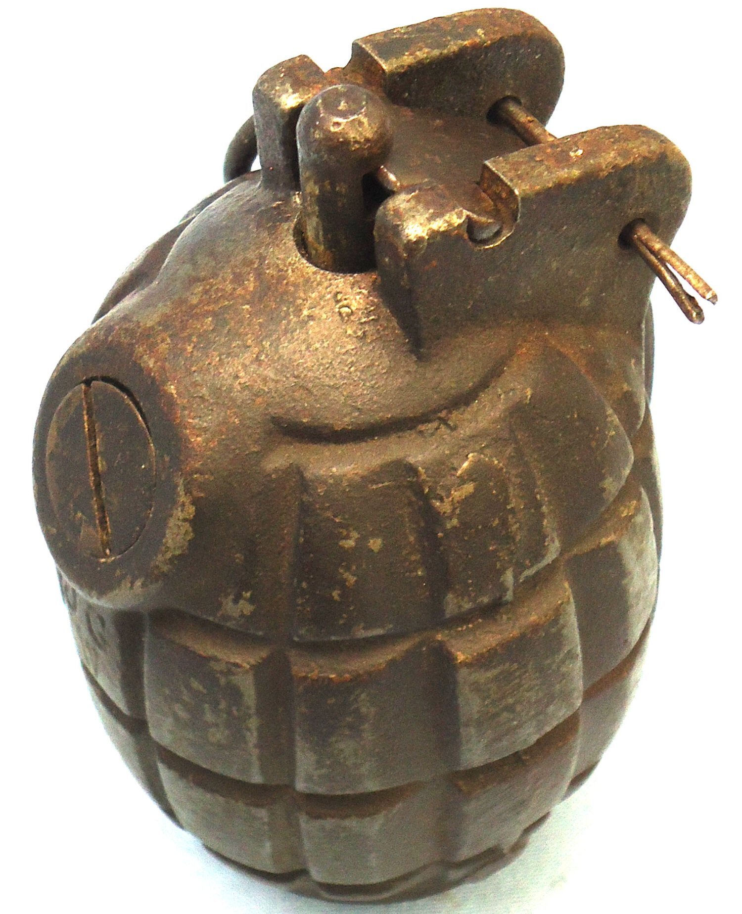 INERT DEACTIVATED. WW1 1917 Dated No.23 MK llI Mills Hand Grenade by J.G.W. (James Gibbons, Wolverhampton). O 2220 INERT DEACTIVATED. WW1 1917 Dated No.23 MK llI Mills Hand Grenade by J.G.W. (James Gibbons, Wolverhampton). O 2220 Various Other Ammunition - {CATEGORY}