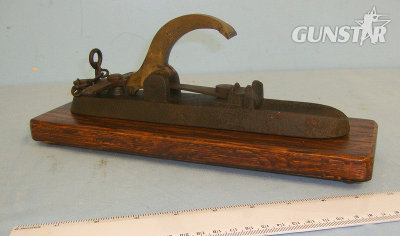 RARE**Victorian Era Wilkinson Pall Mall (London) Brass & Iron Black Powder Gamekeeper\'s Alarm Mine Mounted For Display On Wood Plinth. Sn 18916 None Cannon in 