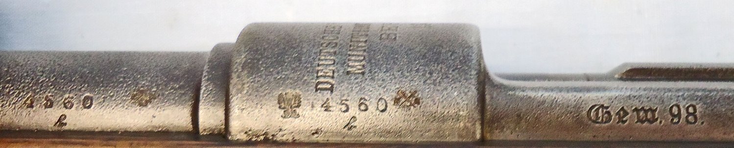 WW1, 1909 Dated, Imperial German, DWM Mauser G98, 7.92mm Calibre, Infantry Rifle. (Matching Numbers). **UK 2015 DEACTIVATION**. Sn - 23265:3 WW1, 1909 Dated, Imperial German, DWM Mauser G98, 7.92mm Calibre, Infantry Rifle. (Matching Numbers). **UK 2015 DEACTIVATION**. Sn - 23265:3 Bolt Action None Rifle 