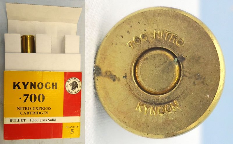 Holland & Holland 700 Nitro Express (17.8×89R), (700 H&H (Holland & Holland)) Big Game Round & Kynoch Box. Sn - 22787:16  Other Ammunition