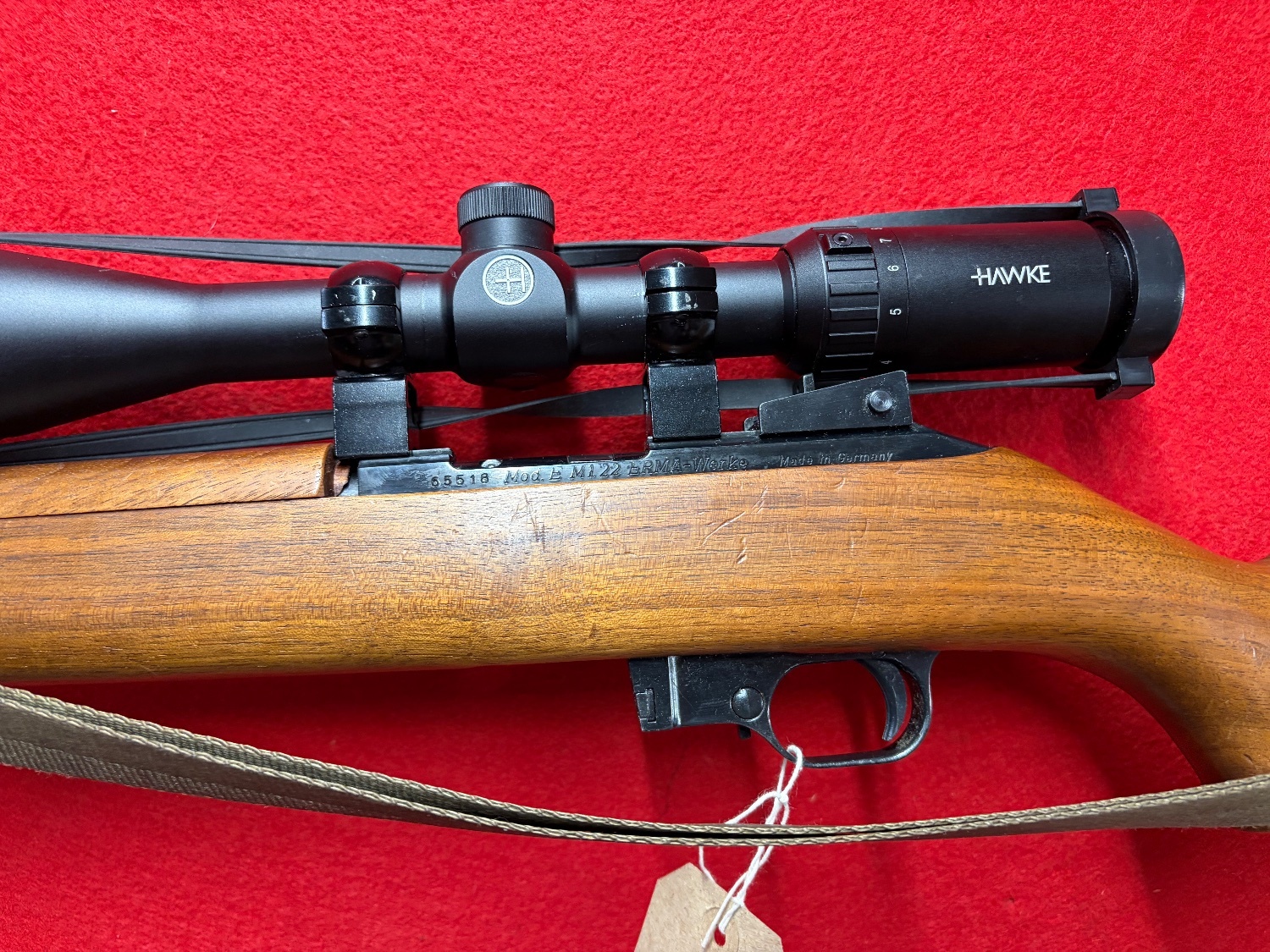 {CATEGORY} - ERMA Werke Mod E 122 Semi-Auto .22 Long Rifle (.22 LR) Rifle in 