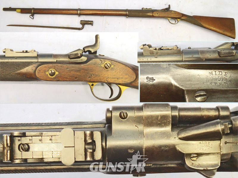 T. Turner & Sons MINT BORE. British Tower, 1859 Dated, Snider Conversion MK III .577 Obsolete Calibre, Pattern 1853, 3 Band Rifle by Thomas Turner, Birmingham, Pattern 1853 Bayonet & 1 Inert Deactivated Round. Sn - 22764 Single Shot .577 Snider Rifle