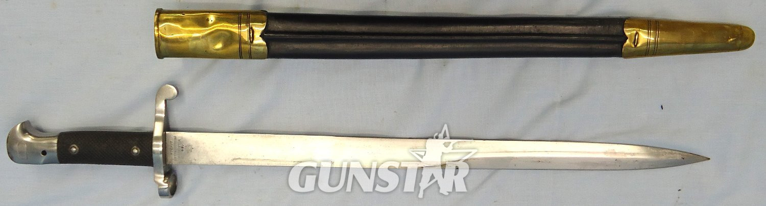 British, Martini Henry Mark 3 Sword Bayonet & Scabbard by the Wilkinson Sword Company, London. Sn - 23239 Bayonet 