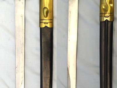 British, Martini Henry Mark 3 Sword Bayonet & Scabbard by the Wilkinson Sword Company, London. Sn - 23239 Bayonet