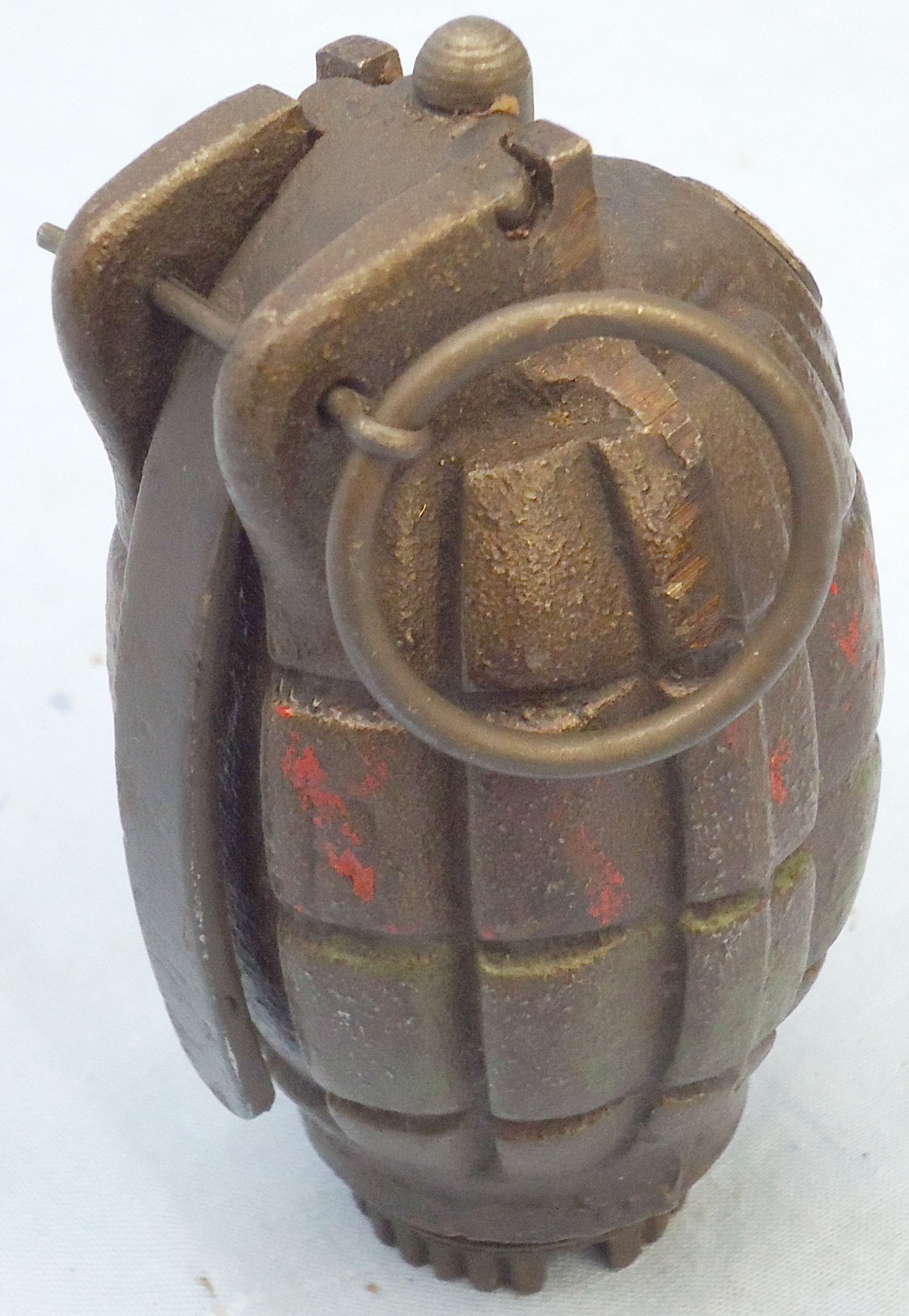 {CATEGORY} - INERT DEACTIVATED. WW2, 1944 Dated, Mills No 36M MK1, Hand Grenade. - O 2107 Mills No 36M MK1, Hand Grenade. - O 2107  Other Ammunition