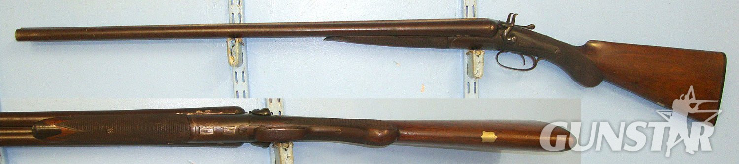  C1900 English J. Gane of Cattle Market, Bridgwater, Somerset 12 Bore Double Barrel Side By Side Hammerless Box Lock Breech Loading Top Lever Break Action Sporting Shotgun**UK/EU 2026 DEACTIVATION CERTIFICATED**Sn 23643 deactivated shotgun Side By Side None