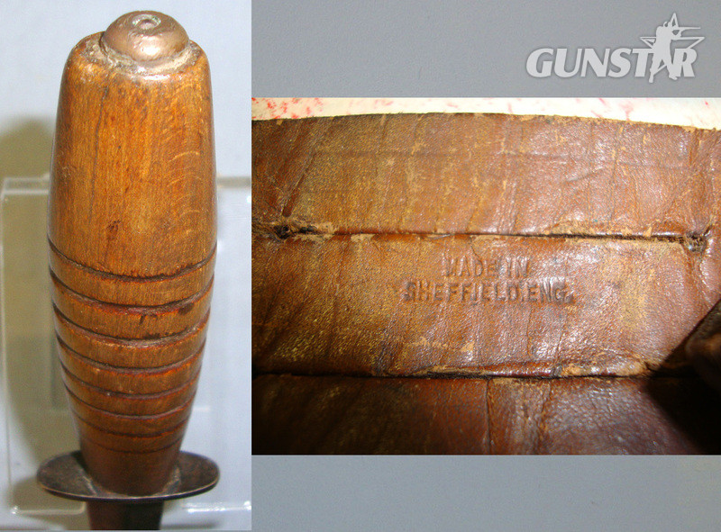 WW2 Wood Hilt Fairbairn- Sykes, FS Far East Commando Fighting Knife & Correct Scabbard Knive