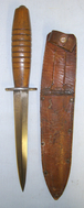 WW2 Wood Hilt Fairbairn- Sykes, FS Far East Commando Fighting Knife & Correct Scabbard Knive