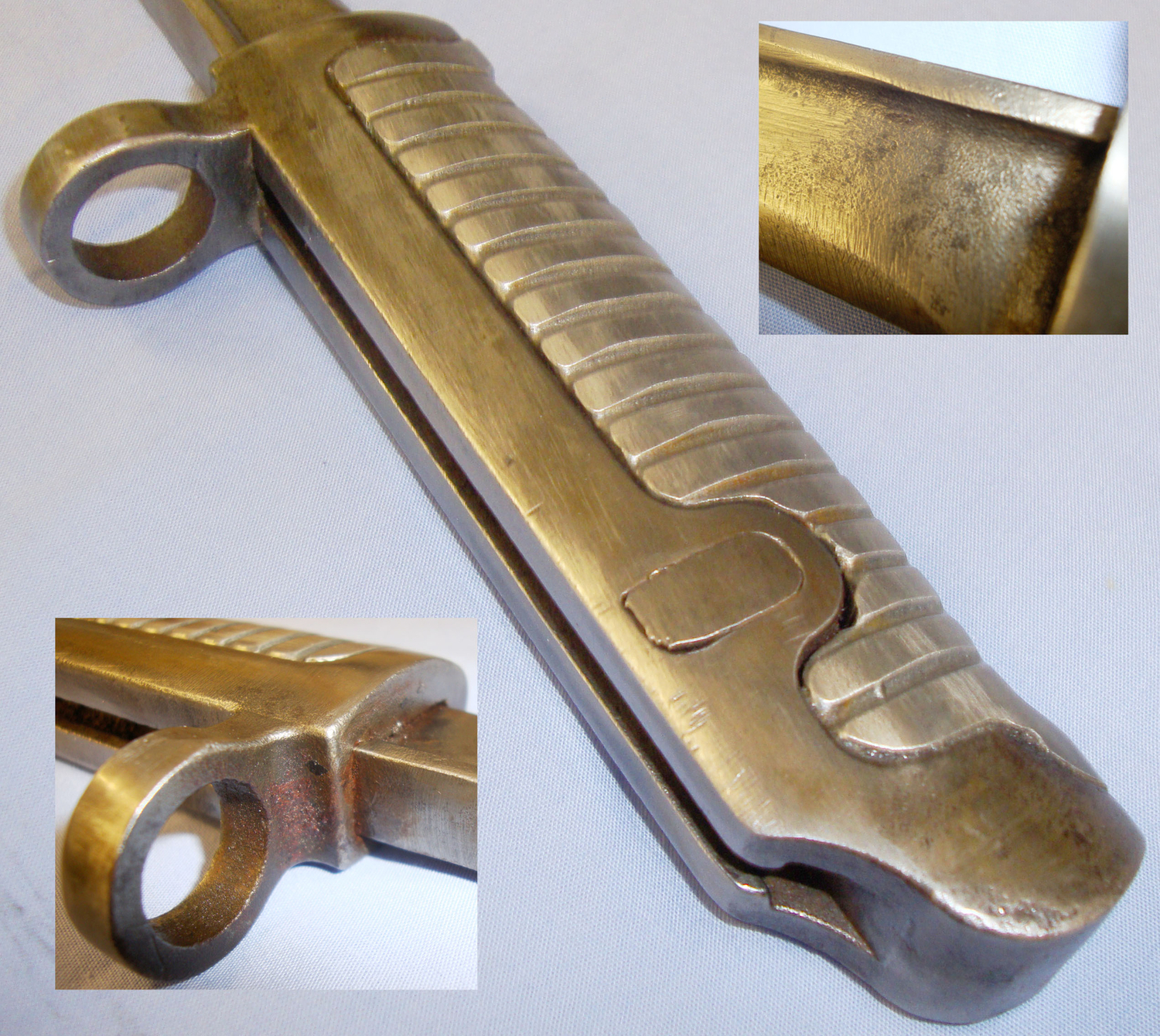 Early/Scarce* Danish M1915 Bayonet for the ‘Krag Jorgensen Rifle’ and Steel Scabbard. 20821:1. Bayonet