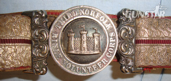 Third Norfolk Rifle Volunteers Corps Officers Crimson Morocco Leather & Silver L Original Victorian English Third Norfolk Rifle Volunteers Corps Officers Crimson Clothing