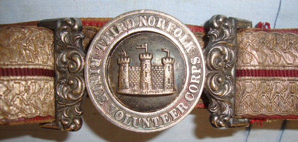 Third Norfolk Rifle Volunteers Corps Officers Crimson Morocco Leather & Silver L Original Victorian English Third Norfolk Rifle Volunteers Corps Officers Crimson Clothing