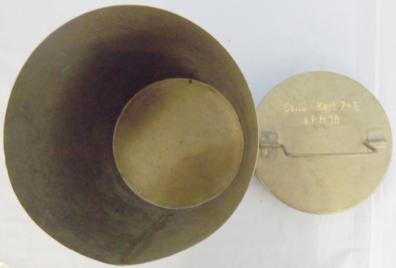 WWII German Booster Charge Container For The 15 cm Schwere Feldhaubitze 18 or sFH 18 WWII Booster Charge Container For The 15 cm Schwere Feldhaubitze 18 or sFH 18 ( Antique & Militaria