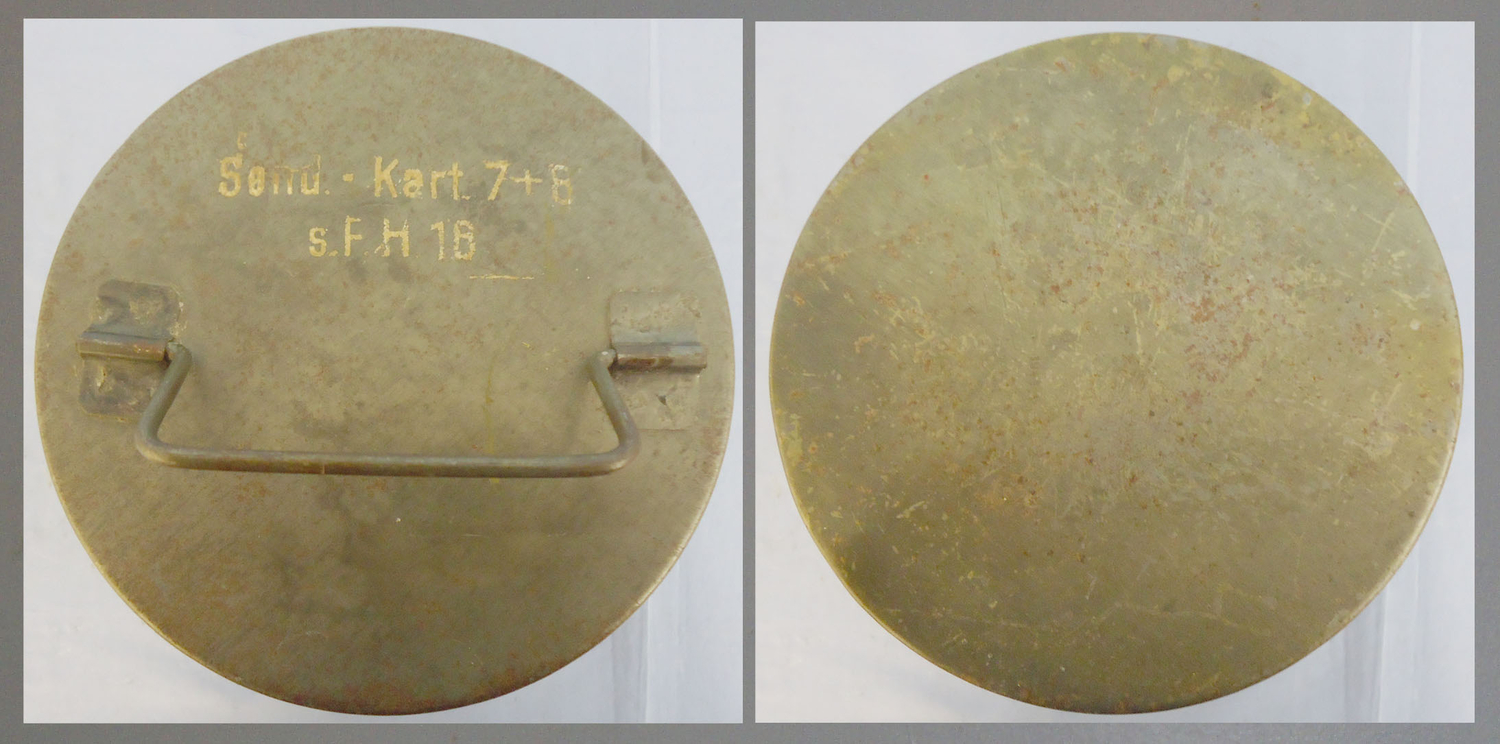 WWII German Booster Charge Container For The 15 cm Schwere Feldhaubitze 18 or sFH 18 WWII Booster Charge Container For The 15 cm Schwere Feldhaubitze 18 or sFH 18 ( Antique & Militaria