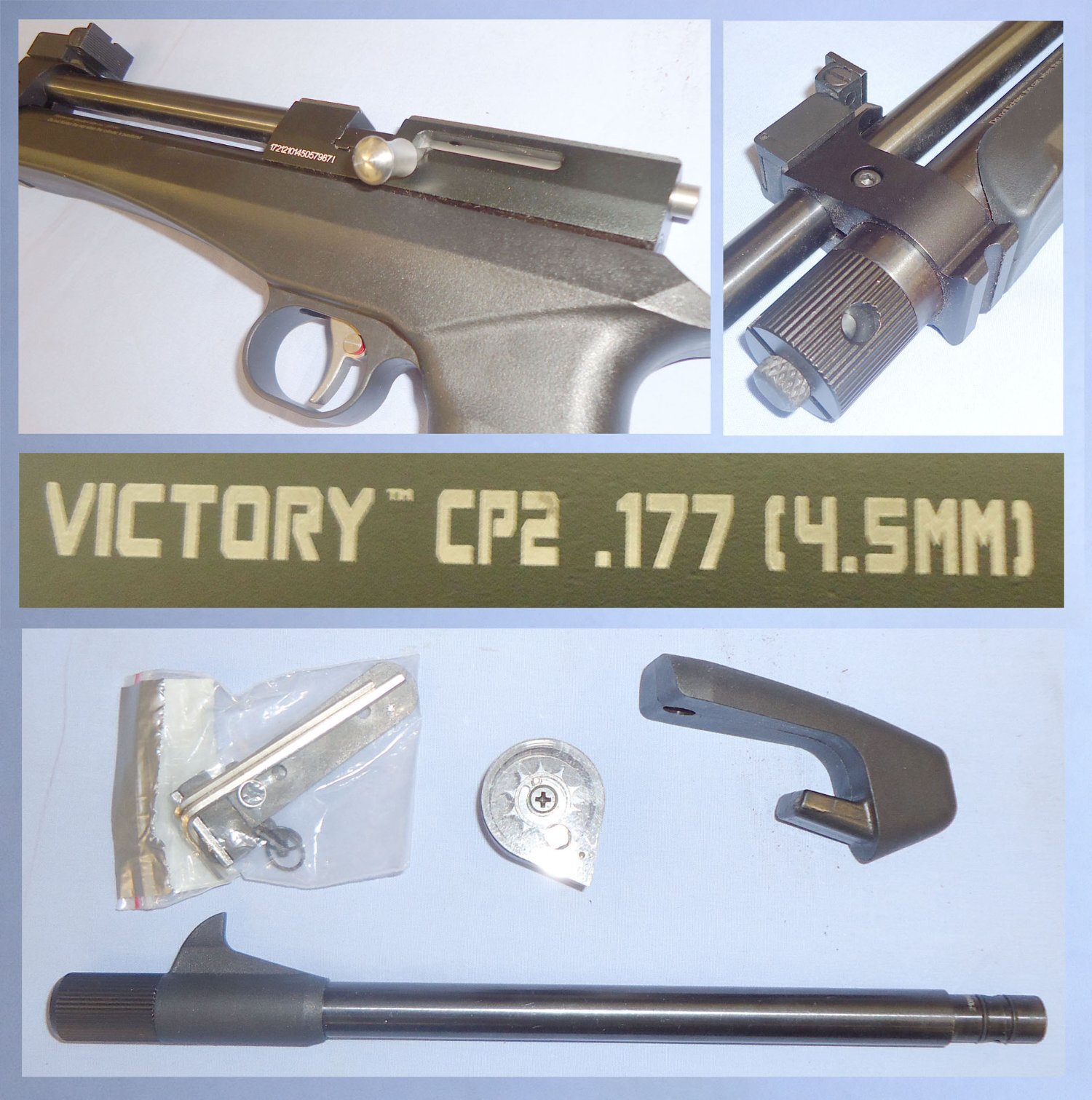 Victory Victory CP2 .177 C02 Air Pistol/Rifle and Accessories. AI 874.  .177