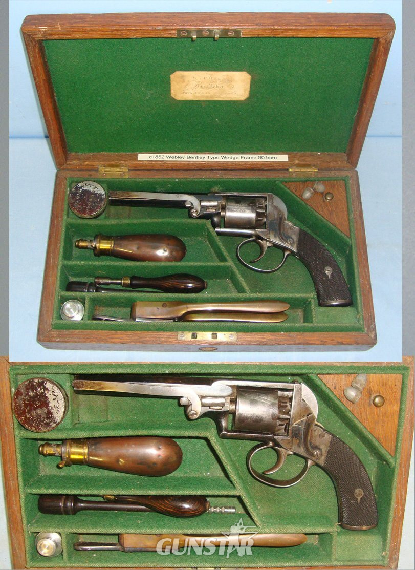  Webley & Scott Octagonal Barrel & Accessories. Sn 22446 None Revolver