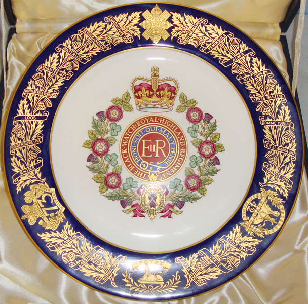 Ltd Edition* Black Watch Bone China Commemorative Plate Ltd Edition- No 314 of only 500 made - Manufactured by Spode. MISC 830. Ltd Edition* Black Watch Bone China Commemorative Plate Ltd Edition- No 314 of only 500 made - Manufactured by Spode. MISC 830. Other Accessory