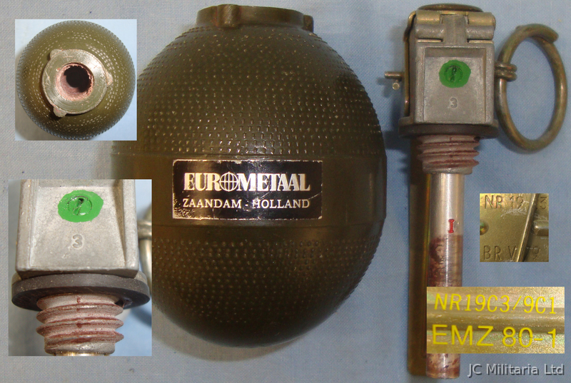 *Inert* Dutch ‘NR20C1’ Fragmentation Grenade. 18210:33 *Inert* Dutch ‘NR20C1’ Fragmentation Grenade. 18210:33  Other Ammunition