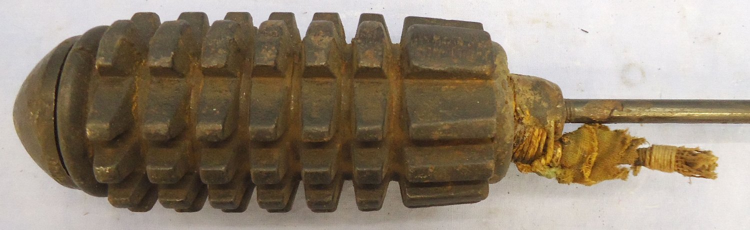  DEACTIVATED INERT. Original Austro-Hungarian WWI 1st Model Zeitzünder Gewehrgranate \"Corn\" Rifle Grenade. - O 2094 DEACTIVATED INERT. Original Austro-Hungarian WWI 1st Model Zeitzünder Gewehrgranate \"Corn\" Rifle Grenade. - O 2094  Other Ammunition