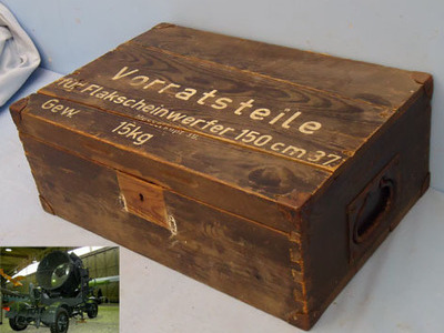 dda, 150cm Anti-Aircraft Searchlight (Flakscheinwerfer 150 cm37) Spare Parts Woo German 150cm Anti-Aircraft Searchlight (Flakscheinwerfer 150 cm37) Spare Parts W Antique & Militaria