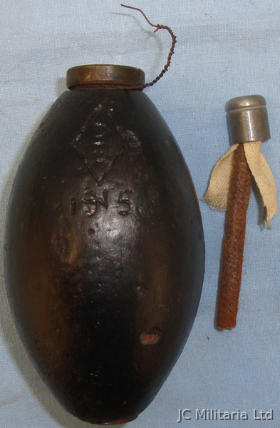  *Rare* Inert British 1915 No 16 ‘Emergency Hand Grenade’. 18210-34. *Rare* Inert British 1915 No 16 ‘Emergency Hand Grenade’. 18210-34.  Other Ammunition