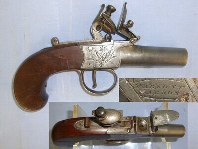 Mabson & Labron With Turn Off Barrel & Sliding Safety Bolt. Sn 22694 .38 Muzzleloader