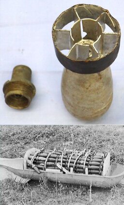  INERT DEACTIVATED WW2 early type German Aircraft Dropped SD1, 1 Kg Splitterbombe. - O 2119 INERT DEACTIVATED WW2 early type German Aircraft Dropped SD1, 1 Kg Splitterbombe. - O 2119  Other Ammunition