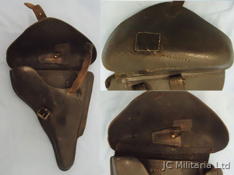  WW2 Nazi German Officer\'s Leather Hard Case Holster For Luger 9mm Parabellum Pi Leather Hard Case Holster For Luger 9mm Parabellum Pistols Care & Storage