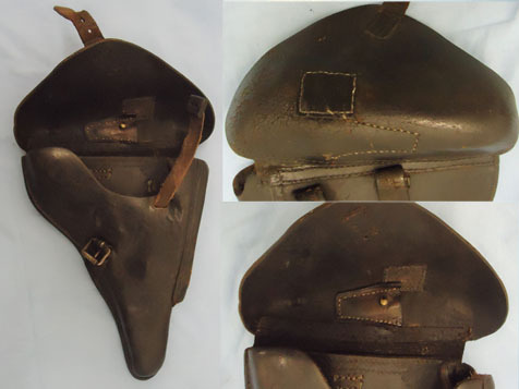  WW2 Nazi German Officer\'s Leather Hard Case Holster For Luger 9mm Parabellum Pi Leather Hard Case Holster For Luger 9mm Parabellum Pistols Care & Storage