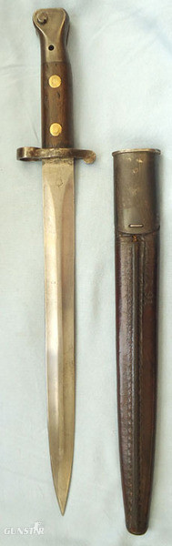 British 1888 Mark II, 2nd pattern, Lee Metford Bayonet, Scabbard And Frog. Bayonet in 