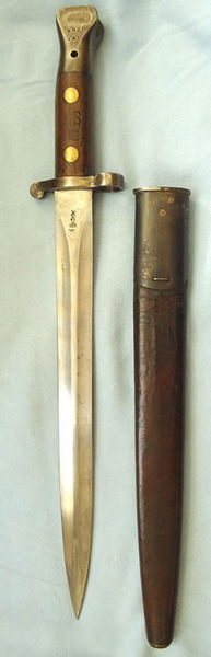 British 1888 Mark II, 2nd pattern, Lee Metford Bayonet, Scabbard And Frog. Bayonet