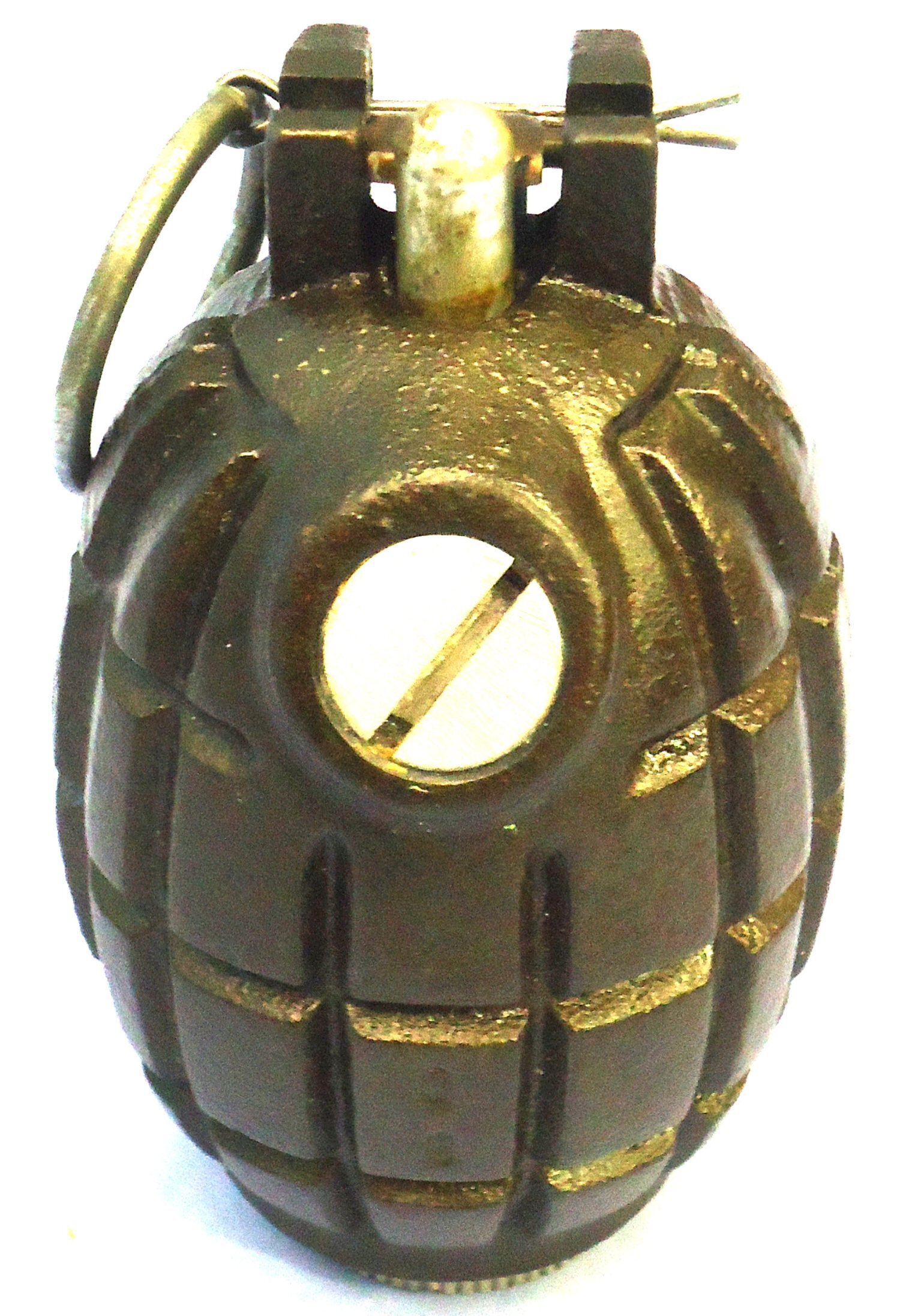 INERT DEACTIVATED. MINT. 1972 Dated Mills No 36M MK1, Last Contract Production for Commonwealth Forces Hand Grenade Made at ROF P (Royal Ordnance Factory) Patricroft. O 2426 INERT DEACTIVATED. MINT. 1972 Dated Mills No 36M MK1, Last Contract Production for Commonwealth Forces Hand Grenade Made at ROF P (Royal Ordnance Factory) Patricroft. O 2426 Various Other Ammunition - {CATEGORY} in 
